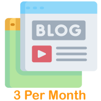 SEO and Blog 3 Per Month